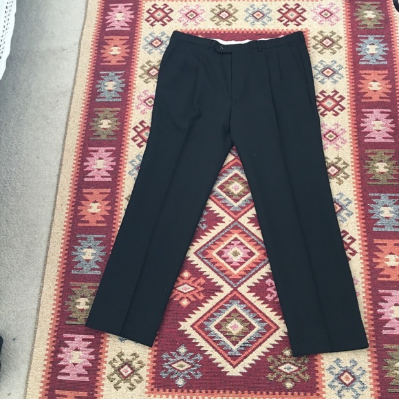 Vintage Italian wool pleated gabardines - Picture 2 of 9